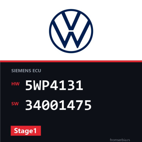 VW Passat 5WP4131 34001475 Stage1 tuning file