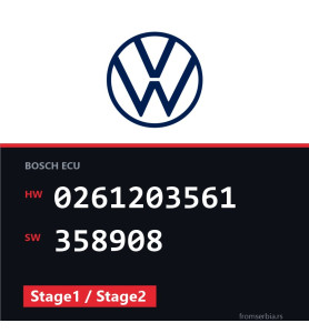 VW Passat 0261203561 358908 Stage1 / Stage2 tuning file