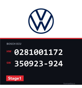 VW Passat 0281001172 350923-924 Stage1 tuning file