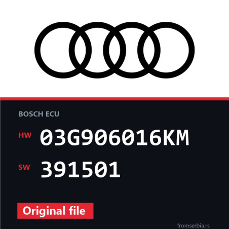 Audi A4 03G906016KM 391501 original ECU file