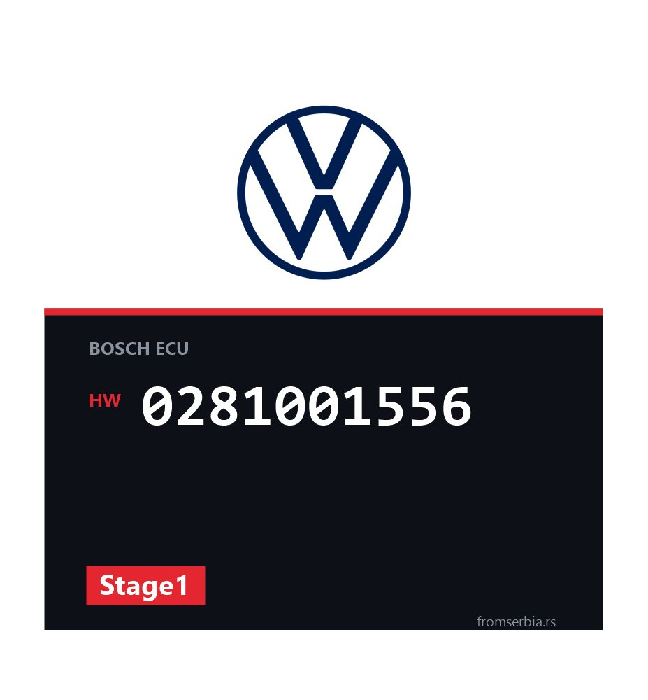VW Passat 0281001556 Stage1 tuning file