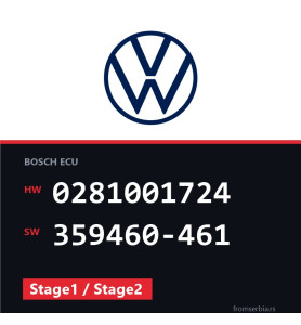 VW Passat 0281001724 359460-461 Stage1 / Stage2 tuning file