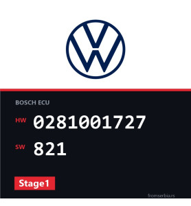VW Passat 0281001727 821 Stage1 tuning file