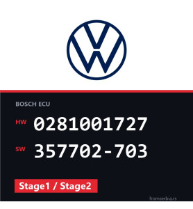VW Passat 0281001727 357702-703 Stage1 / Stage2 tuning file
