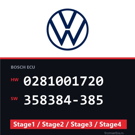 VW 0281001720 358384-385 Stage1 / Stage2 / Stage3 / Stage4 file