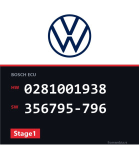 VW Passat 0281001938 356795-796 Stage1 tuning file