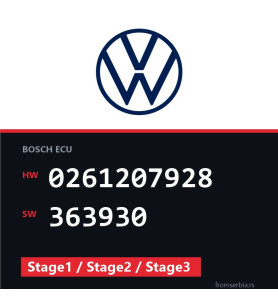 VW Passat 0261207928 363930 Stage1 / Stage2 / Stage3 tuning file