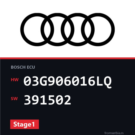 Audi A4 03G906016LQ 391502 Stage1 tuning file