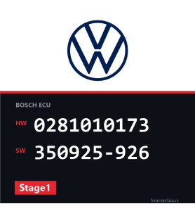 VW Passat 0281010173 350925-926 Stage1 tuning file