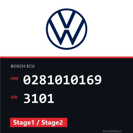 VW Passat 0281010169 3101 Stage1 / Stage2 tuning file