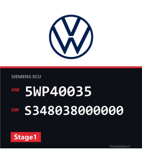 VW Passat 5WP40035 S348038000000 Stage1 tuning file