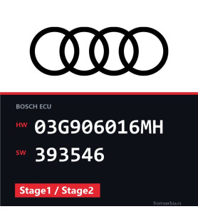Audi A4 03G906016MH 393546 Stage1 / Stage2 tuning file