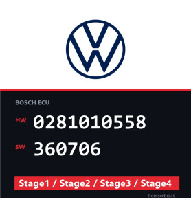 VW 0281010558 360706 Stage1 / Stage2 / Stage3 / Stage4 file