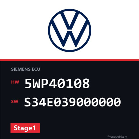VW Passat 5WP40108 S34E039000000 Stage1 tuning file