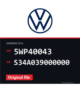 VW Passat 5WP40043 S34A039000000 original ECU file