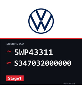 VW Passat 5WP43311 S347032000000 Stage1 tuning file