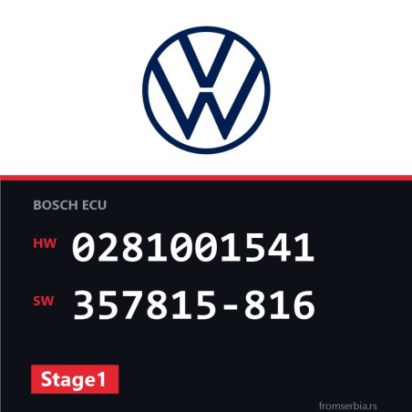 VW Passat 0281001541 357815-816 Stage1 tuning file