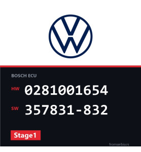 VW Passat 0281001654 357831-832 Stage1 tuning file