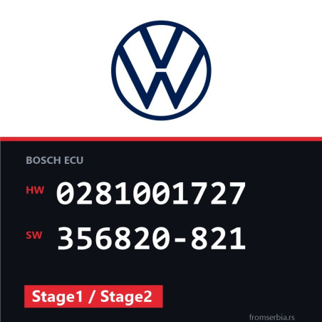 VW Passat 0281001727 356820-821 Stage1 / Stage2 tuning file