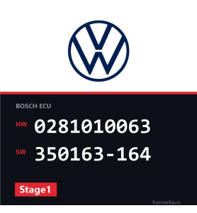VW Passat 0281010063 350163-164 Stage1 tuning file
