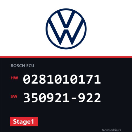 VW Passat 0281010171 350921-922 Stage1 tuning file