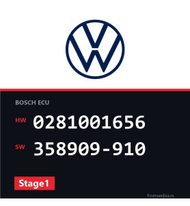 VW Passat 0281001656 358909-910 Stage1 tuning file