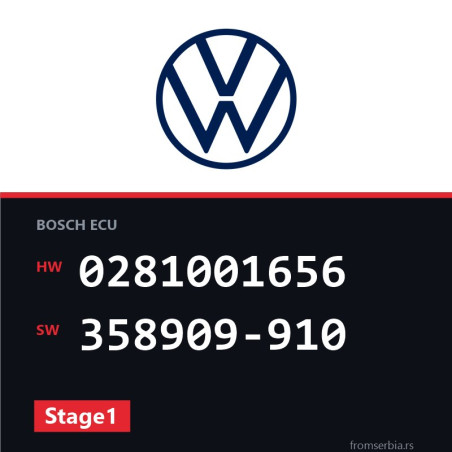 VW Passat 0281001656 358909-910 Stage1 tuning file