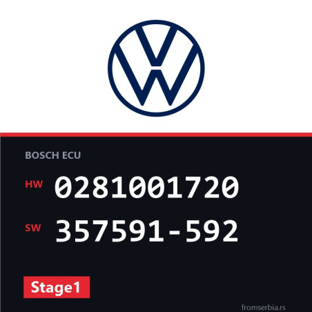 VW Passat 0281001720 357591-592 Stage1 tuning file