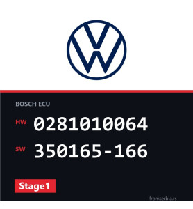 VW Passat 0281010064 350165-166 Stage1 tuning file