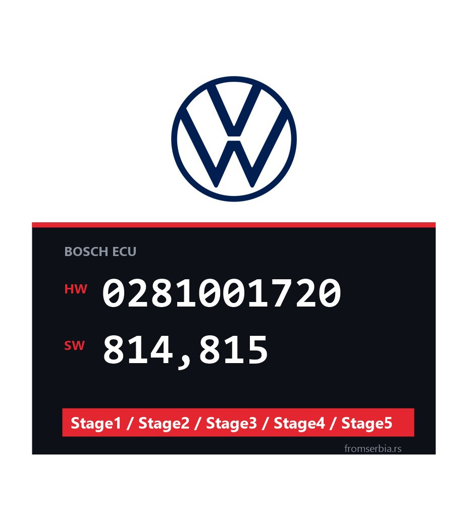 VW 0281001720 814,815 Stage1 / Stage2 / Stage3 / Stage4 / Stage5 file