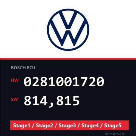 VW 0281001720 814,815 Stage1 / Stage2 / Stage3 / Stage4 / Stage5 file