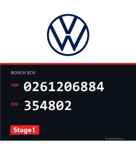 VW Passat 0261206884 354802 Stage1 tuning file