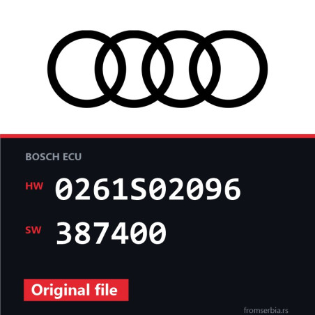 Audi A4 0261S02096 387400 original ECU file