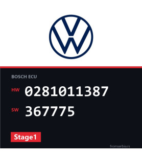 VW Passat 0281011387 367775 Stage1 tuning file