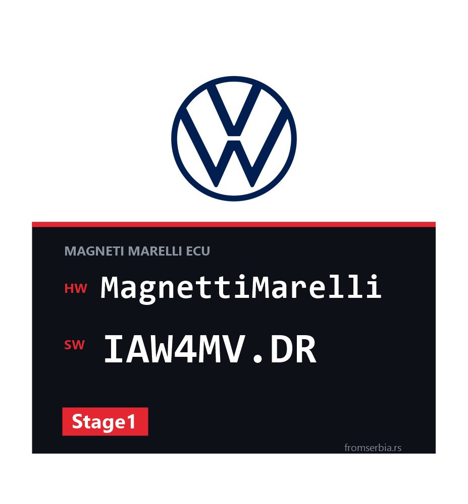 VW Passat MagnettiMarelli IAW4MV.DR Stage1 tuning file
