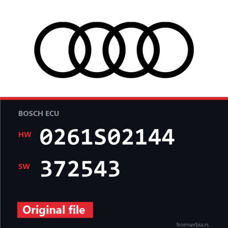Audi A4 0261S02144 372543 original ECU file