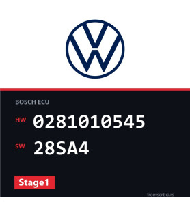 VW Passat 0281010545 28SA4 Stage1 tuning file