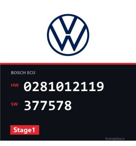 VW Passat 0281012119 377578 Stage1 tuning file