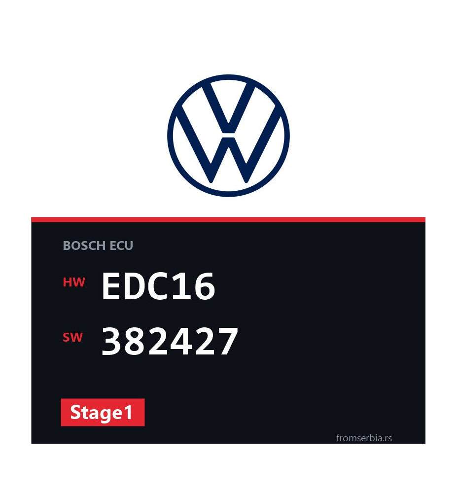 VW Passat EDC16 382427 Stage1 tuning file