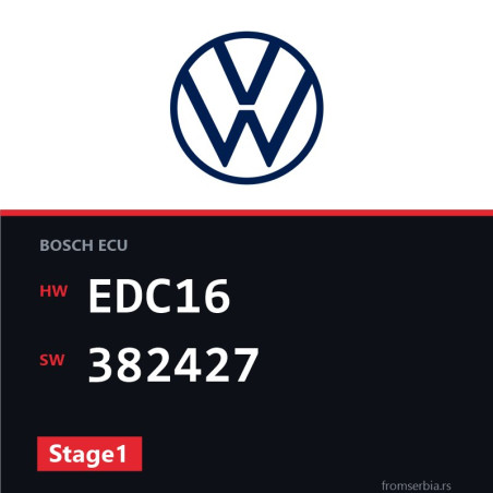 VW Passat EDC16 382427 Stage1 tuning file