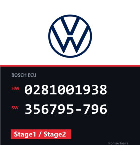 VW Passat 0281001938 356795-796 Stage1 / Stage2 tuning file