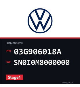 VW Passat 03G906018A SN0I0M8000000 Stage1 tuning file