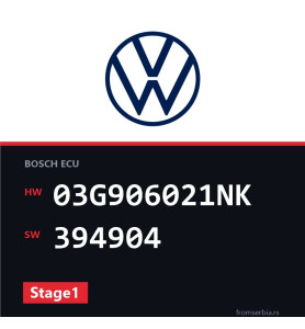 VW Passat 03G906021NK 394904 Stage1 tuning file