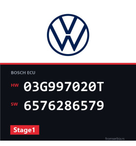VW Passat 03G997020T 6576286579 Stage1 tuning file