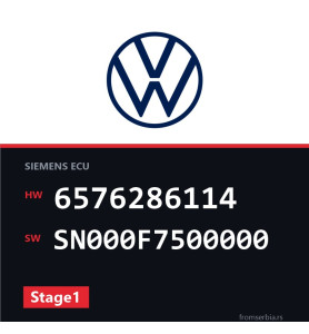 VW Passat 6576286114 SN000F7500000 Stage1 tuning file