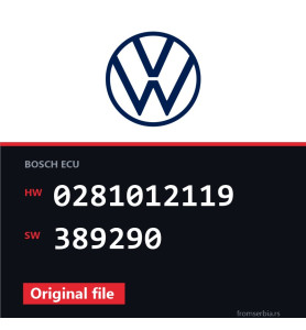 VW Passat 0281012119 389290 original ECU file