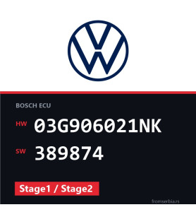 VW Passat 03G906021NK 389874 Stage1 / Stage2 tuning file