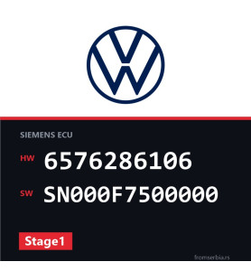 VW Passat 6576286106 SN000F7500000 Stage1 tuning file