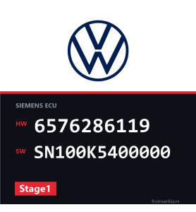 VW Passat 6576286119 SN100K5400000 Stage1 tuning file