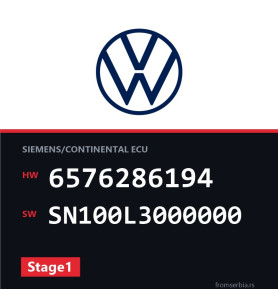 VW Passat 6576286194 SN100L3000000 Stage1 tuning file